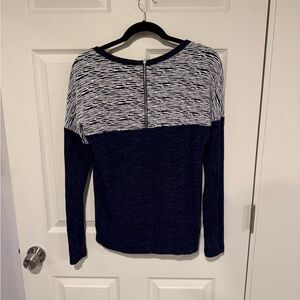 Navy and White Sweater